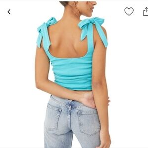 FREE PEOPLE BOULEVARD TIE STRAP TANK TOP SIZE LARGE NWT